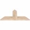 Ekena Millwork Portland Smooth Timber Gable Bracket, Douglas Fir, 36"W x 18"H x 1 1/2"D x 5 1/2"F, 12/12 Pitch GBW036X18X0206POR00SDF - alternate 2
